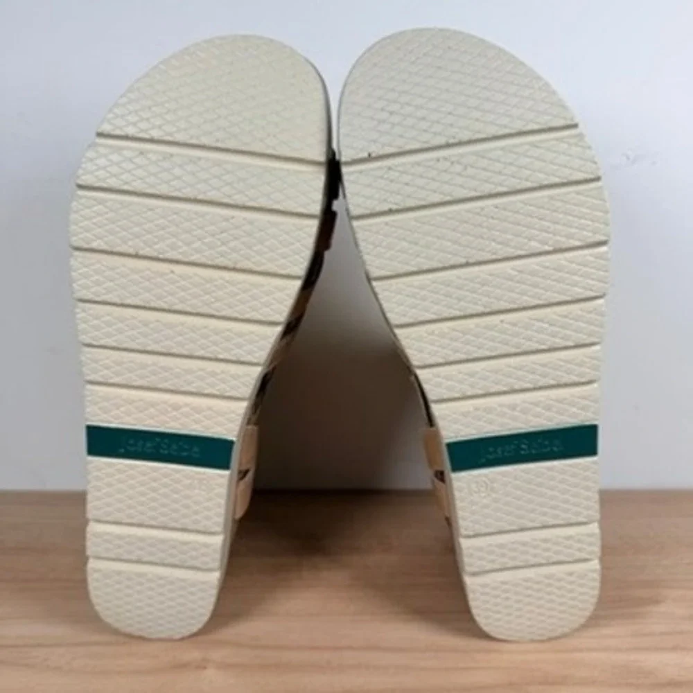 Josef Seibel Clea 14 Women Sandals EU 39 US 8 Creme Tan Soft Leather Strappy